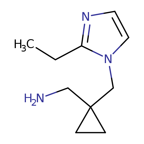 ((1-[(2-Ethyl-1h-imidazol-1-yl)methyl]cyclopropyl)methyl)amine