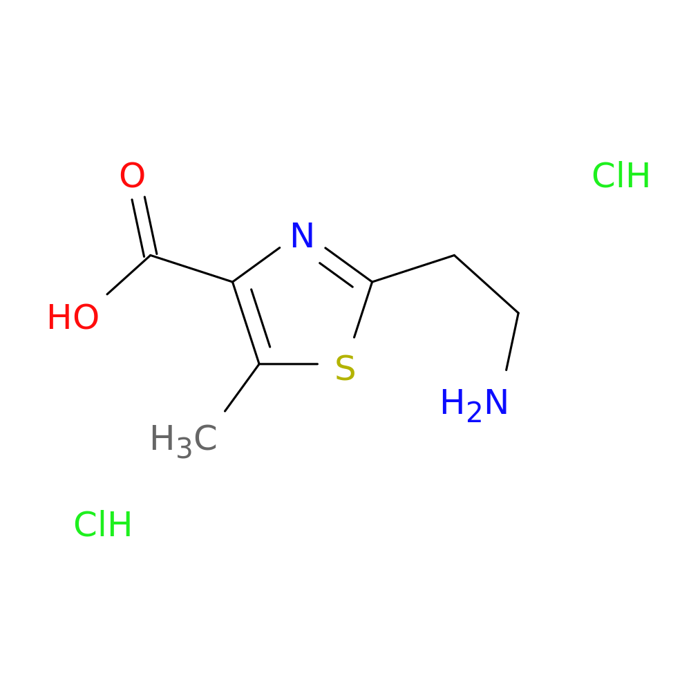 2-(2-aminoethyl)-5-methyl-1,3-thiazole-4-carboxylic acid dihydrochloride
