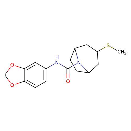 N-(2H-1,3-benzodioxol-5-yl)-3-(methylsulfanyl)-8-azabicyclo[3.2.1]octane-8-carboxamide