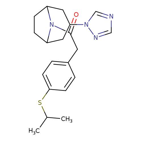 2-[4-(propan-2-ylsulfanyl)phenyl]-1-[3-(1H-1,2,4-triazol-1-yl)-8-azabicyclo[3.2.1]octan-8-yl]ethan-1-one