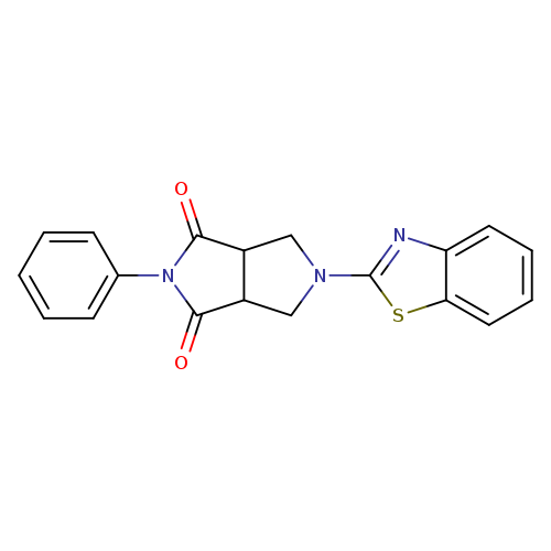 5-(1,3-benzothiazol-2-yl)-2-phenyl-octahydropyrrolo[3,4-c]pyrrole-1,3-dione