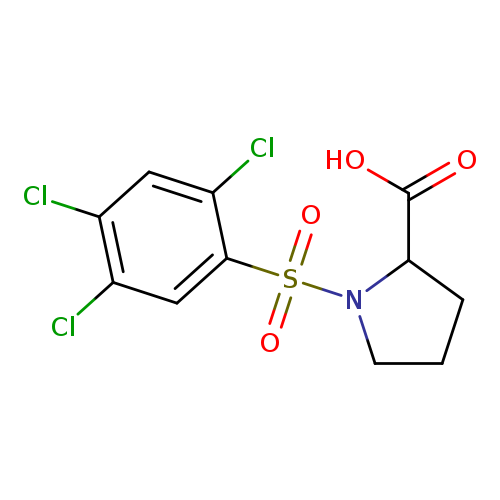 1-(2,4,5-trichlorobenzenesulfonyl)pyrrolidine-2-carboxylic acid