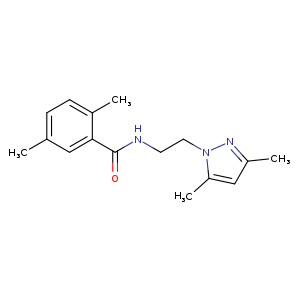 N-[2-(3,5-dimethyl-1H-pyrazol-1-yl)ethyl]-2,5-dimethylbenzamide