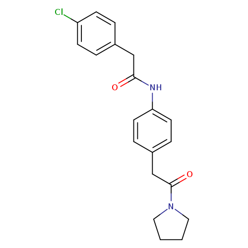 2-(4-chlorophenyl)-N-{4-[2-oxo-2-(pyrrolidin-1-yl)ethyl]phenyl}acetamide