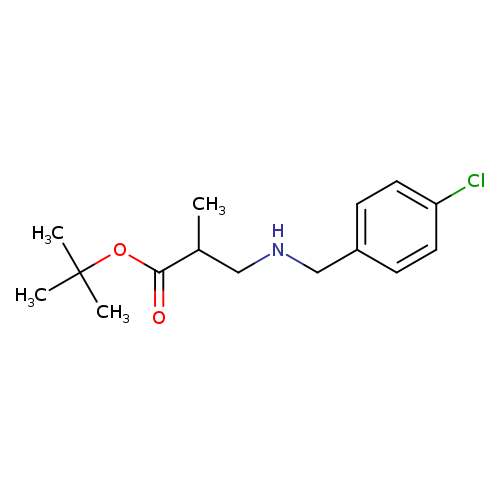 tert-butyl 3-{[(4-chlorophenyl)methyl]amino}-2-methylpropanoate