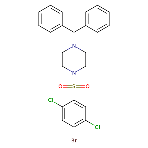1-(4-bromo-2,5-dichlorobenzenesulfonyl)-4-(diphenylmethyl)piperazine