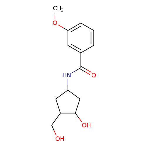 N-[3-hydroxy-4-(hydroxymethyl)cyclopentyl]-3-methoxybenzamide