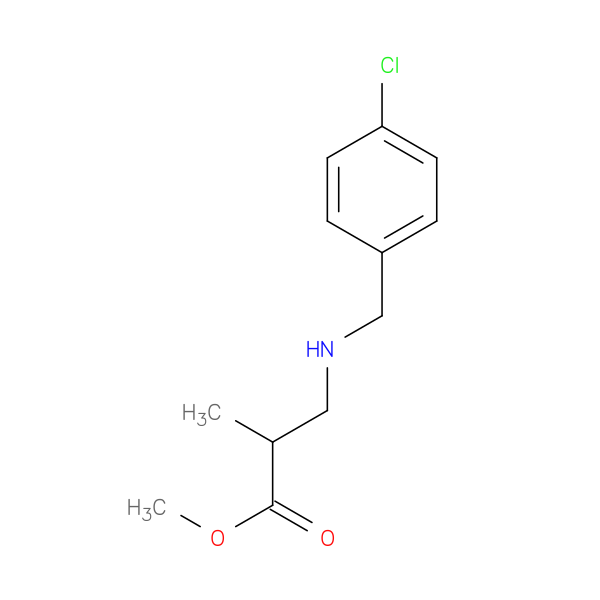 methyl 3-{[(4-chlorophenyl)methyl]amino}-2-methylpropanoate