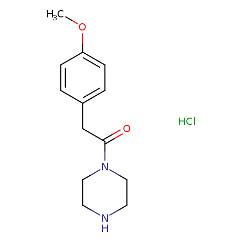 2-(4-methoxyphenyl)-1-(piperazin-1-yl)ethan-1-one hydrochloride