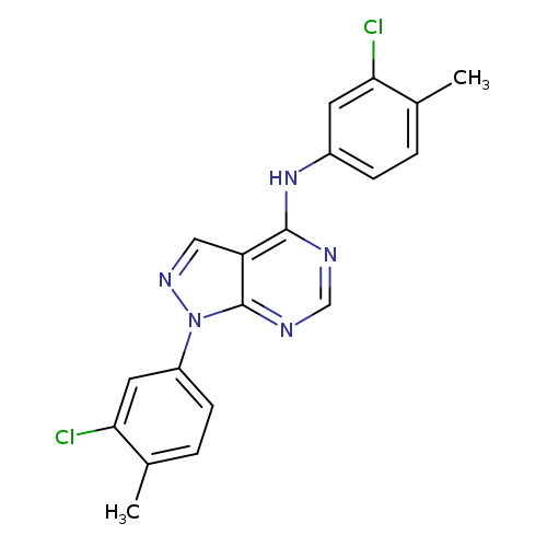 N,1-bis(3-chloro-4-methylphenyl)-1H-pyrazolo[3,4-d]pyrimidin-4-amine