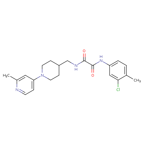 N'-(3-chloro-4-methylphenyl)-N-{[1-(2-methylpyridin-4-yl)piperidin-4-yl]methyl}ethanediamide