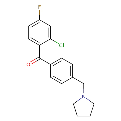 2-Chloro-4-fluoro-4'-pyrrolidinomethyl benzophenone