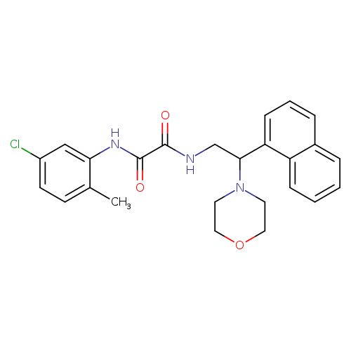 N-(5-chloro-2-methylphenyl)-N'-[2-(morpholin-4-yl)-2-(naphthalen-1-yl)ethyl]ethanediamide