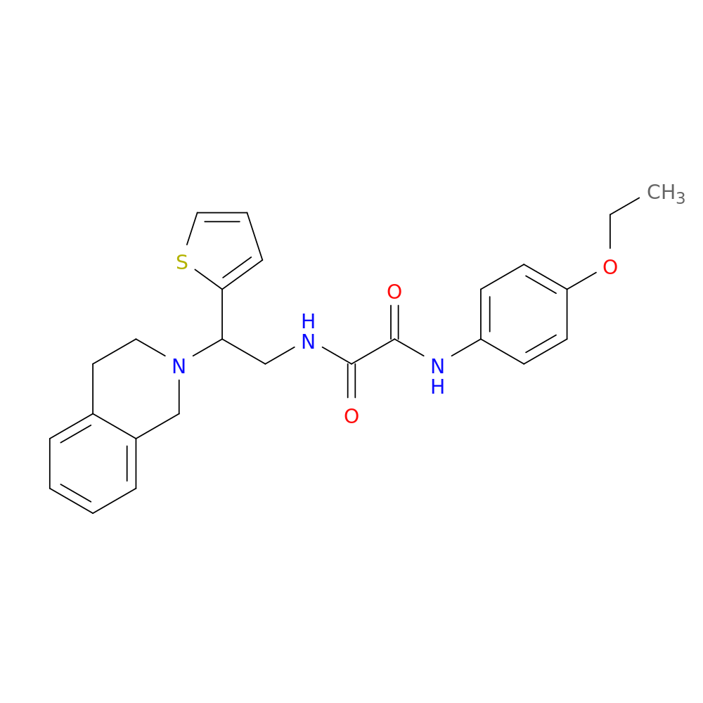 N'-(4-ethoxyphenyl)-N-[2-(1,2,3,4-tetrahydroisoquinolin-2-yl)-2-(thiophen-2-yl)ethyl]ethanediamide