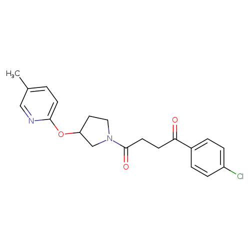 1-(4-chlorophenyl)-4-{3-[(5-methylpyridin-2-yl)oxy]pyrrolidin-1-yl}butane-1,4-dione