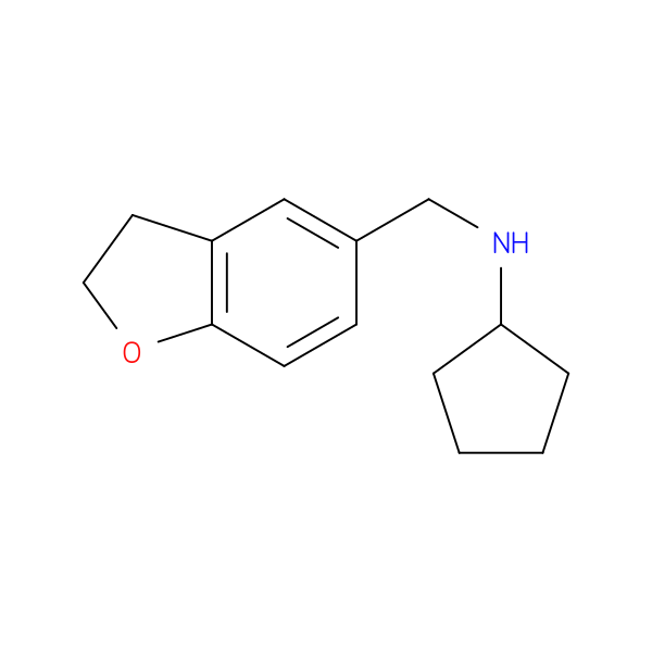 N-[(2,3-dihydro-1-benzofuran-5-yl)methyl]cyclopentanamine
