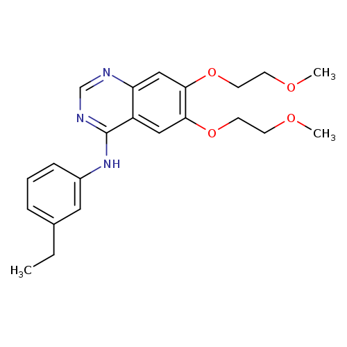 4-Quinazolinamine,N-(3-ethylphenyl)-6,7-bis(2-methoxyethoxy)-