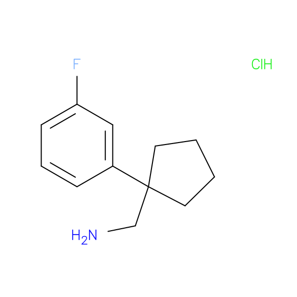 1-[1-(3-Fluorophenyl)cyclopentyl]methanamine hydrochloride