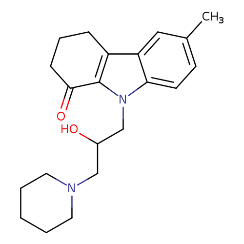 9-(2-Hydroxy-3-piperidin-1-yl-propyl)-6-methyl-2,3,4,9-tetrahydro-carbazol-1-one
