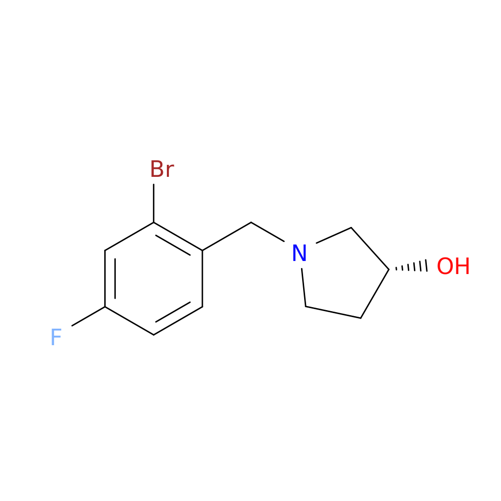 (3R)-1-[(2-bromo-4-fluorophenyl)methyl]pyrrolidin-3-ol