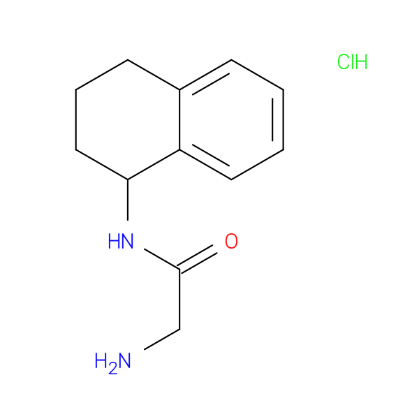 2-amino-N-(1,2,3,4-tetrahydronaphthalen-1-yl)acetamide hydrochloride