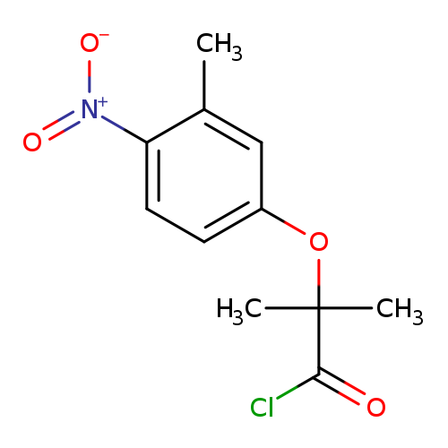 2-Methyl-2-(3-methyl-4-nitrophenoxy)propanoyl chloride