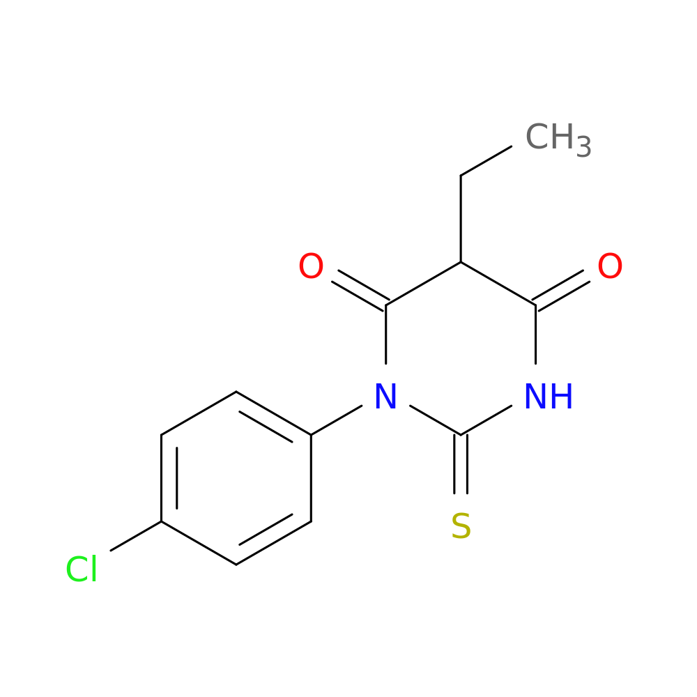 1-(4-chlorophenyl)-5-ethyl-2-sulfanylidene-1,3-diazinane-4,6-dione