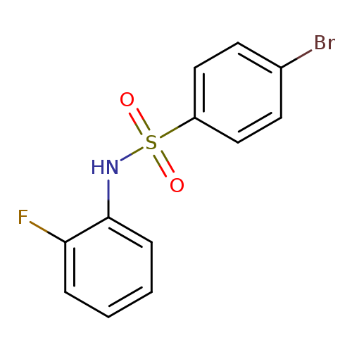 4-bromo-N-(2-fluorophenyl)benzenesulfonamide
