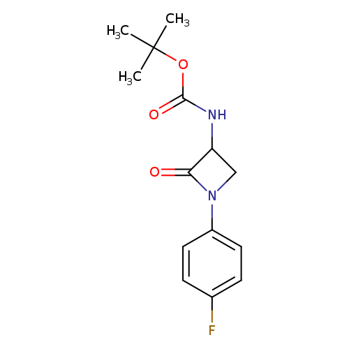 tert-butyl N-[1-(4-fluorophenyl)-2-oxoazetidin-3-yl]carbamate