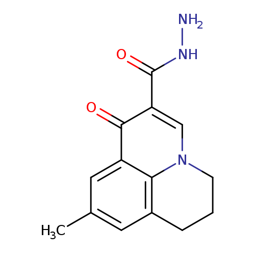 9-Methyl-1-oxo-6,7-dihydro-1h,5h-pyrido[3,2,1-ij]quinoline-2-carbohydrazide