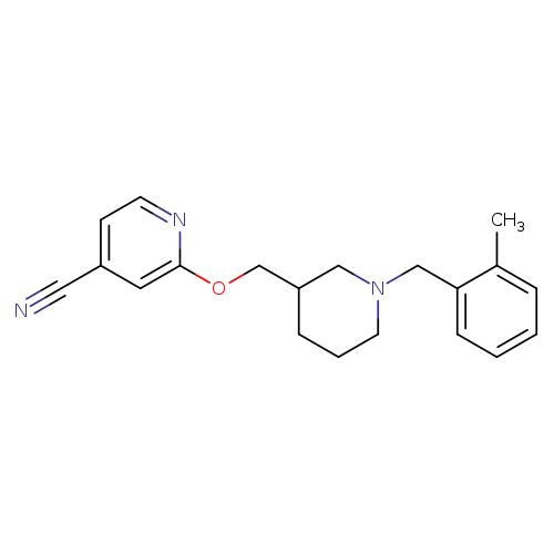 2-({1-[(2-methylphenyl)methyl]piperidin-3-yl}methoxy)pyridine-4-carbonitrile