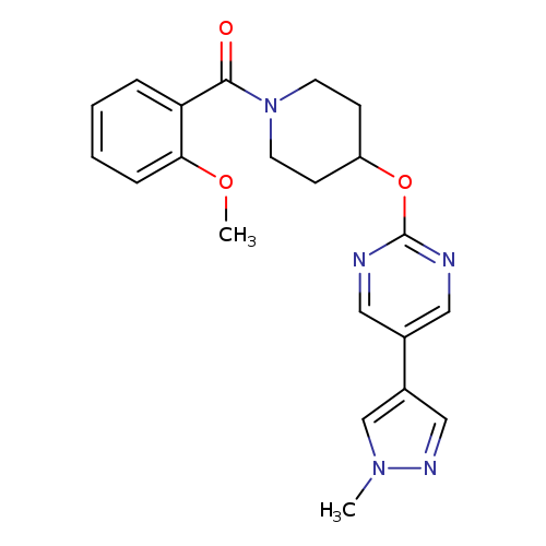 2-{[1-(2-methoxybenzoyl)piperidin-4-yl]oxy}-5-(1-methyl-1H-pyrazol-4-yl)pyrimidine