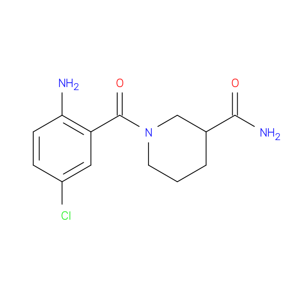 1-(2-amino-5-chlorobenzoyl)piperidine-3-carboxamide