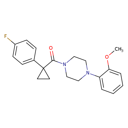 1-[1-(4-fluorophenyl)cyclopropanecarbonyl]-4-(2-methoxyphenyl)piperazine