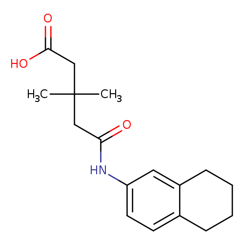3,3-Dimethyl-5-oxo-5-(5,6,7,8-tetrahydronaphthalen-2-ylamino)pentanoic acid