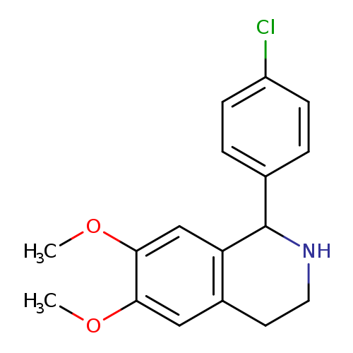 1-(4-chlorophenyl)-6,7-dimethoxy-1,2,3,4-tetrahydroisoquinoline