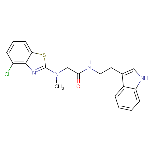 2-[(4-chloro-1,3-benzothiazol-2-yl)(methyl)amino]-N-[2-(1H-indol-3-yl)ethyl]acetamide