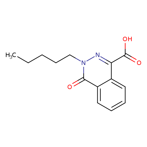 4-oxo-3-pentyl-3,4-dihydrophthalazine-1-carboxylic acid