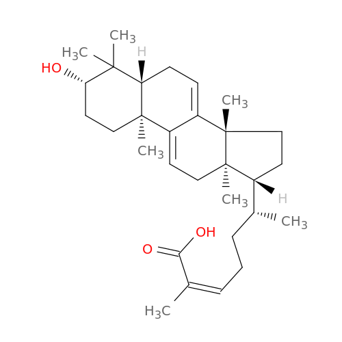 (3β,24E)-3-Hydroxylanosta-7,9(11),24-trien-26-oic acid