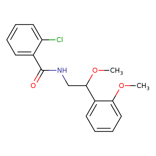 2-chloro-N-[2-methoxy-2-(2-methoxyphenyl)ethyl]benzamide