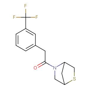 1-{2-thia-5-azabicyclo[2.2.1]heptan-5-yl}-2-[3-(trifluoromethyl)phenyl]ethan-1-one