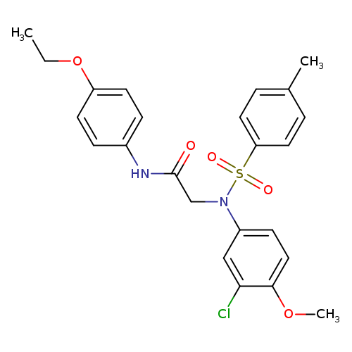 2-{3-chloro-4-methoxy[(4-methylphenyl)sulfonyl]anilino}-N-(4-ethoxyphenyl)acetamide