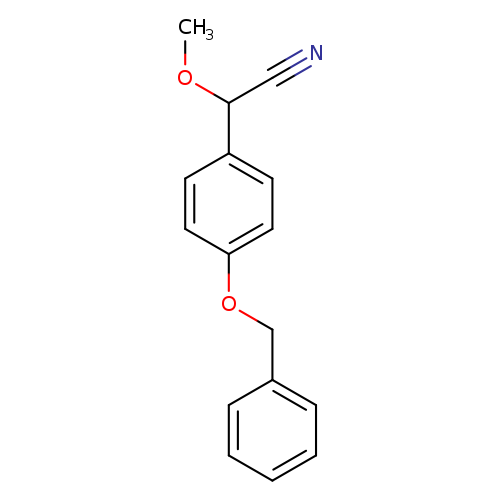 2-[4-(benzyloxy)phenyl]-2-methoxyacetonitrile