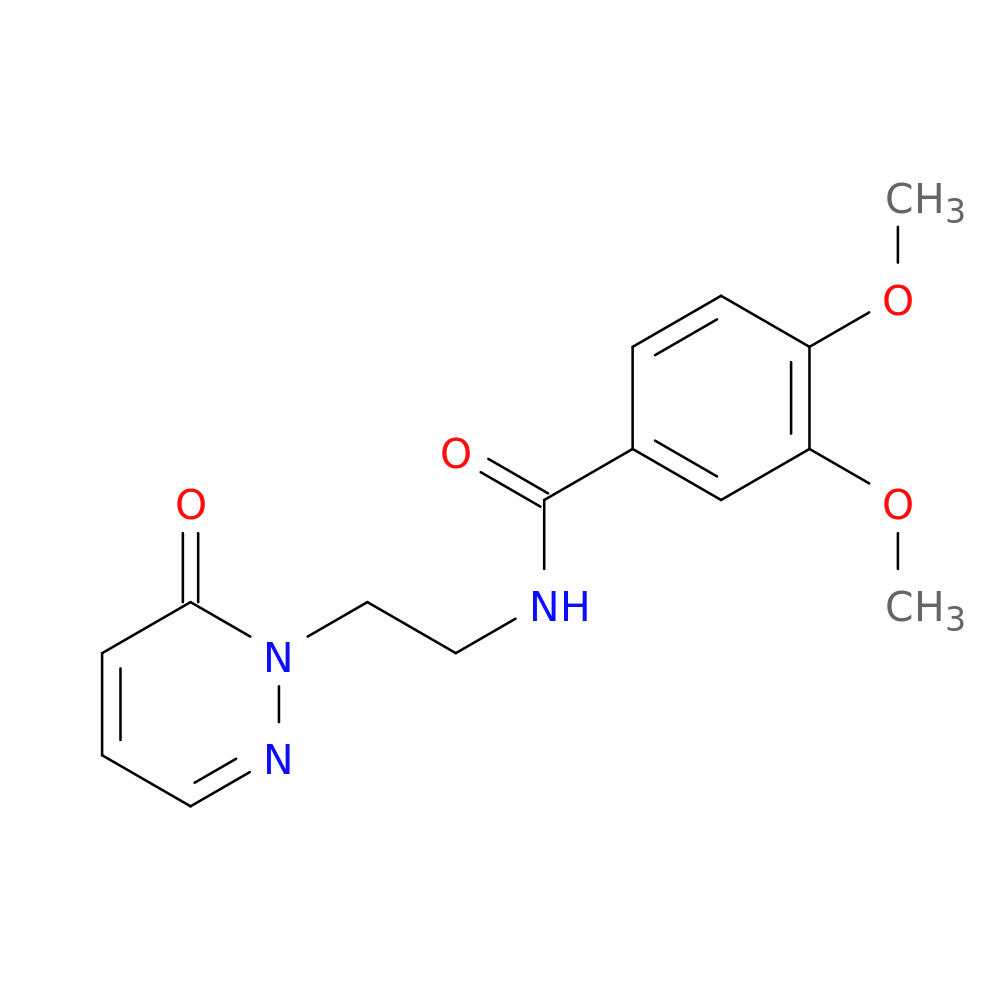 3,4-dimethoxy-N-[2-(6-oxo-1,6-dihydropyridazin-1-yl)ethyl]benzamide