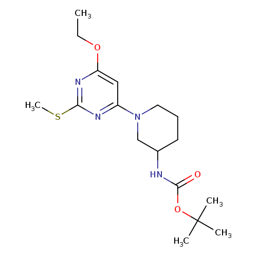 [1-(6-Ethoxy-2-methylsulfanyl-pyrimidin-4-yl)-piperidin-3-yl]-carbamic acid tert-butyl ester