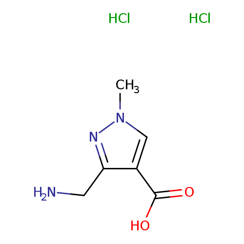 3-(aminomethyl)-1-methyl-1H-pyrazole-4-carboxylicaciddihydrochloride