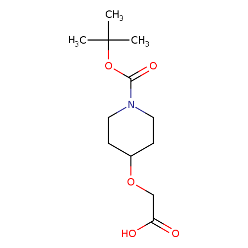 1-Piperidinecarboxylic acid, 4-(carboxymethoxy)-, 1-(1,1-dimethylethyl) ester