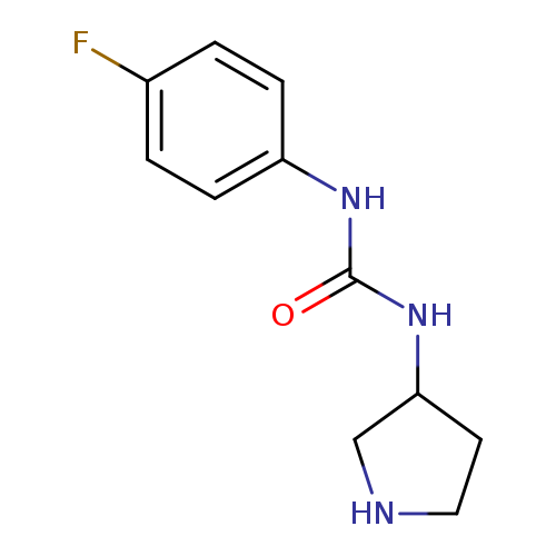 1-(4-fluorophenyl)-3-(pyrrolidin-3-yl)urea