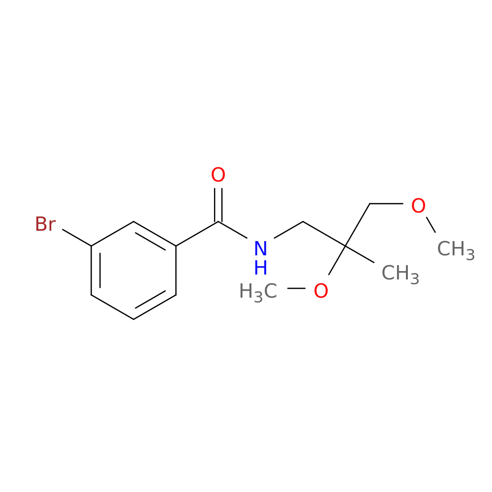 3-bromo-N-(2,3-dimethoxy-2-methylpropyl)benzamide