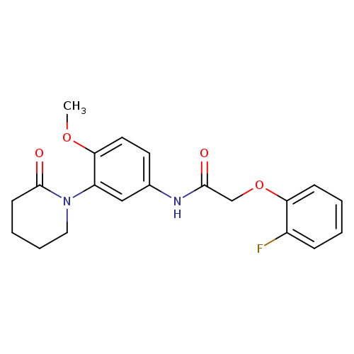 2-(2-fluorophenoxy)-N-[4-methoxy-3-(2-oxopiperidin-1-yl)phenyl]acetamide